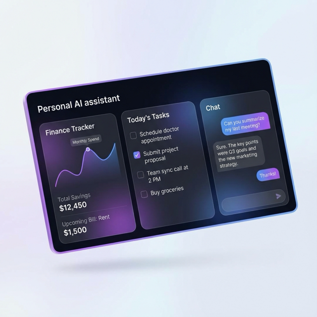 Personal Assistant Dashboard